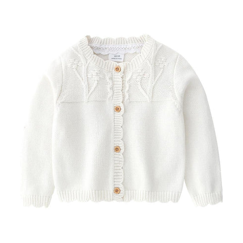 Baby Jacket Princess Wind Girl Knitted Wool Cardigan Girl Baby Knitted Jacket